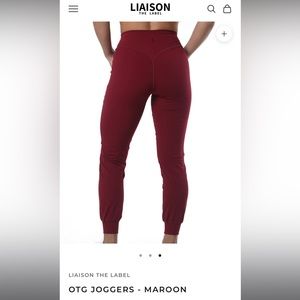 Liaison the Label Maroon Joggers